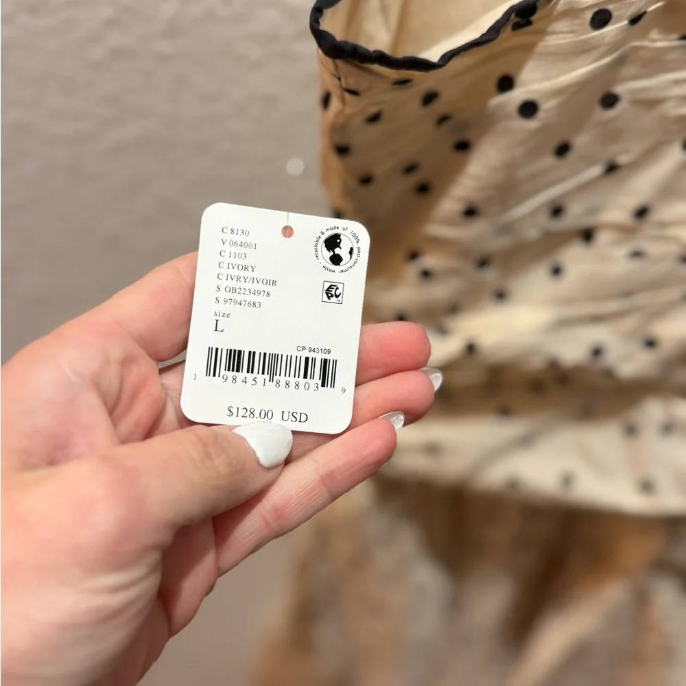 Free People Polka Dot Spaghetti Strap Top - Picture 3 of 5